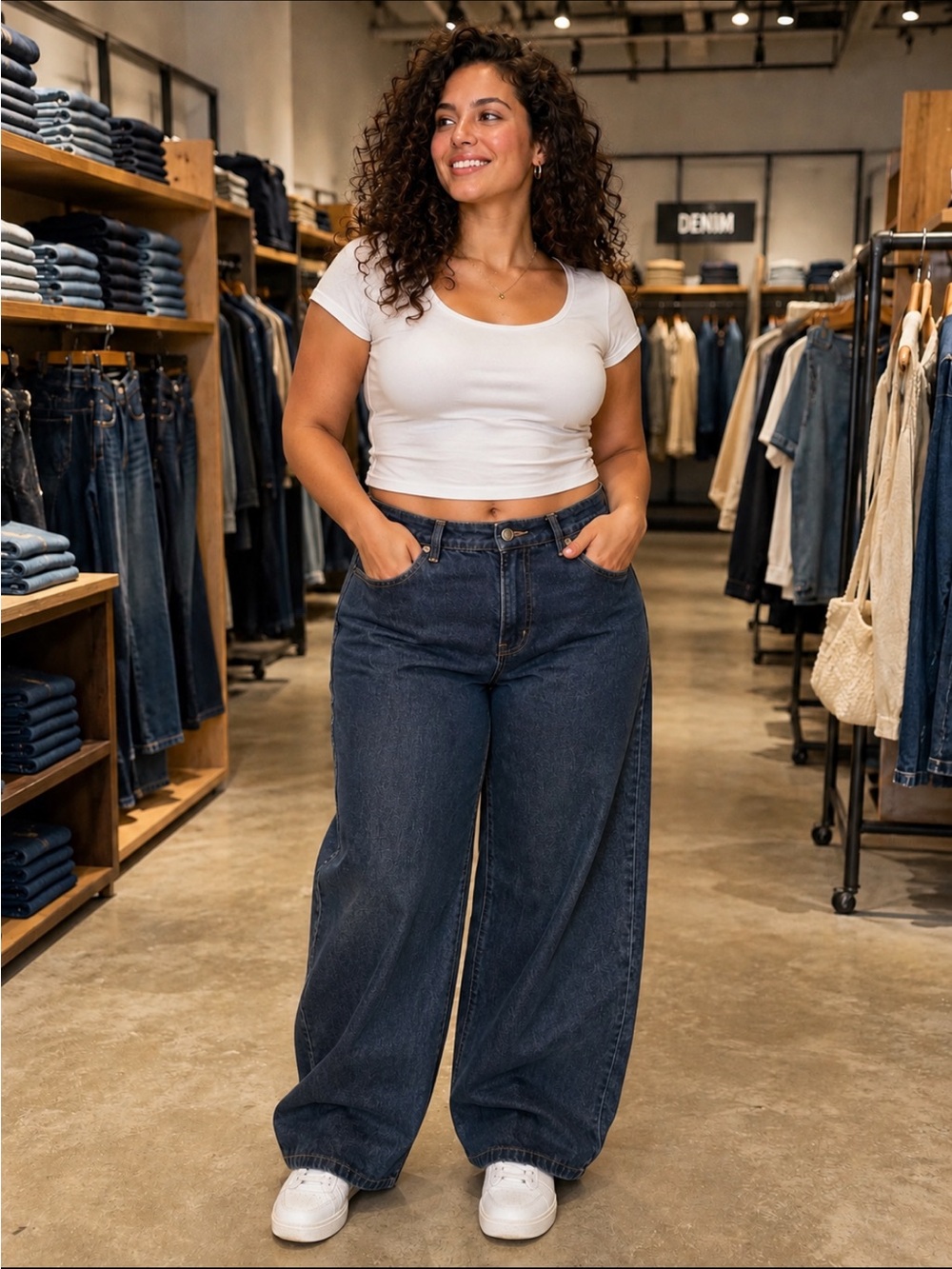 wild fable Dark Blue Wide Leg High-Rise Jeans size 16 inseam 31 NWOT